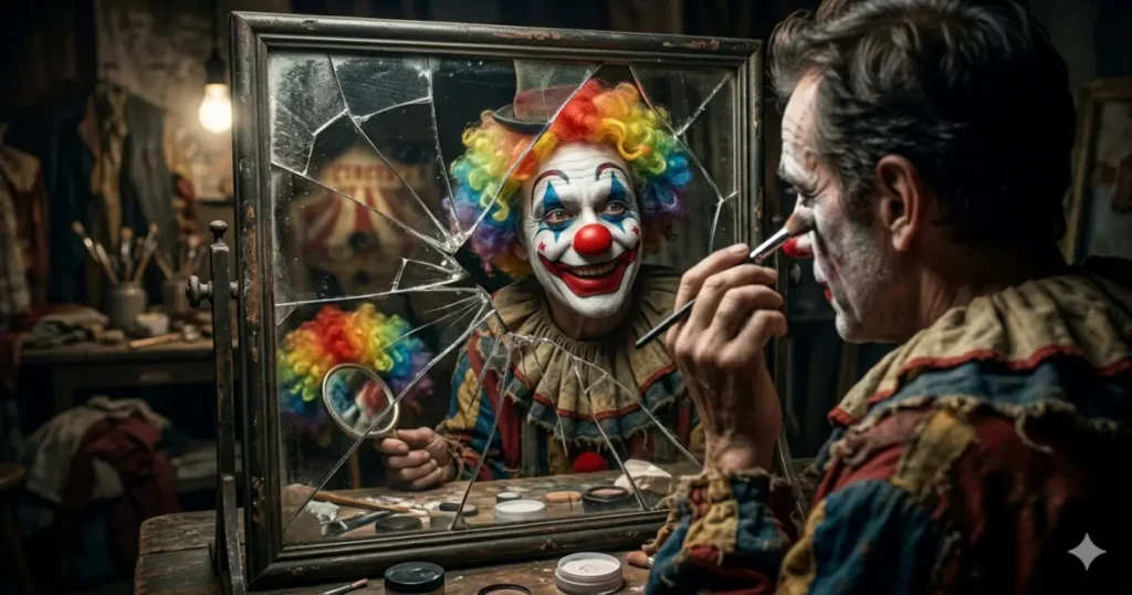 Face Paint Clown Captions