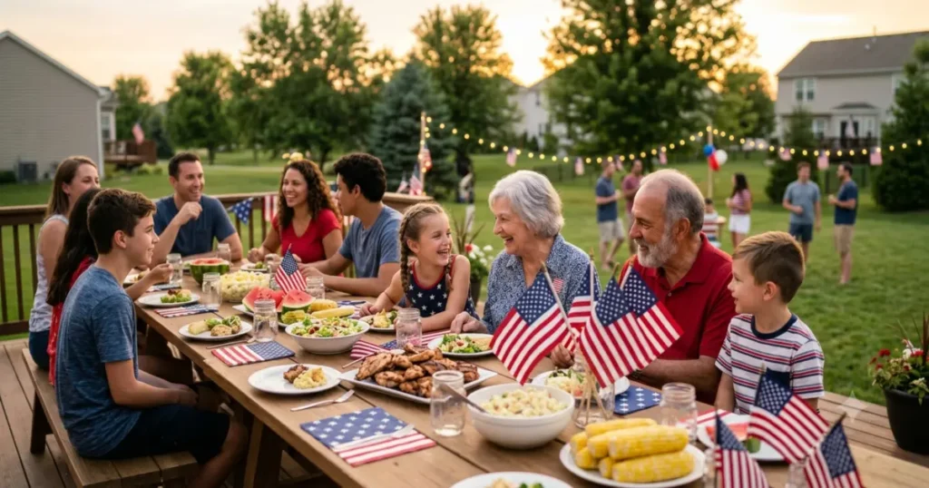 Family Gathering 4th July Captions