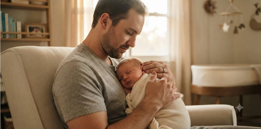 New Dad Parenting Captions       