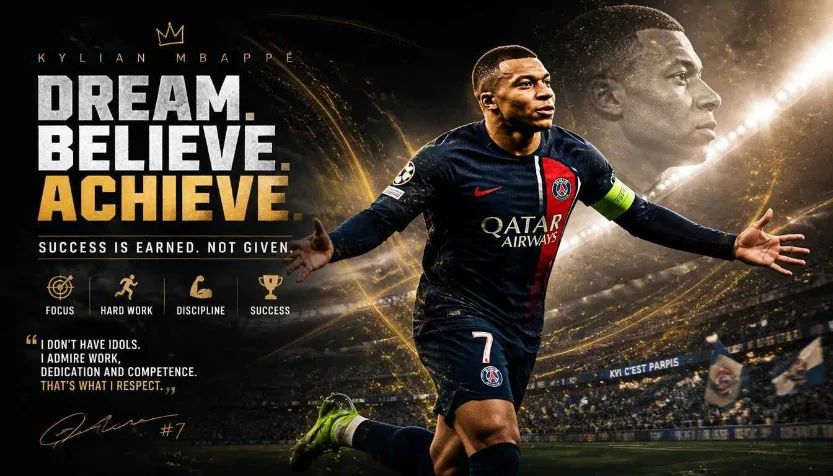 Inspirational Mbappe Captions