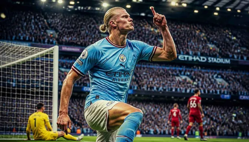 Manchester City Haaland Captions 