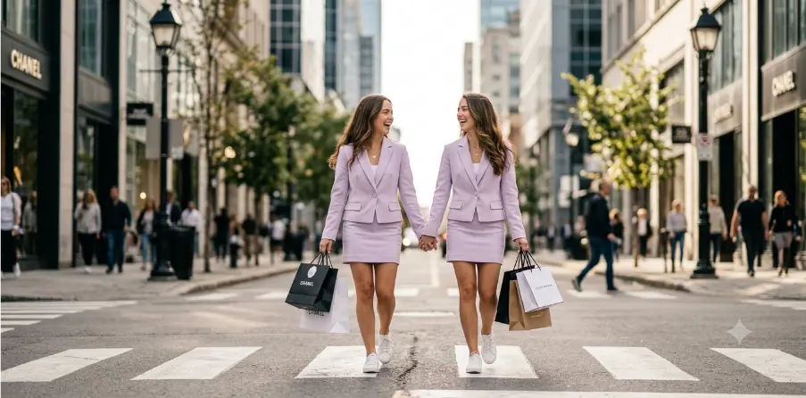 Matching Outfit Captions for Sisters   