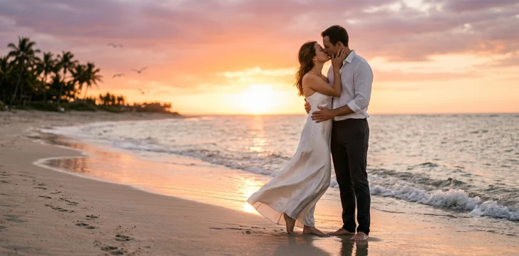 Sunset Couple Captions   