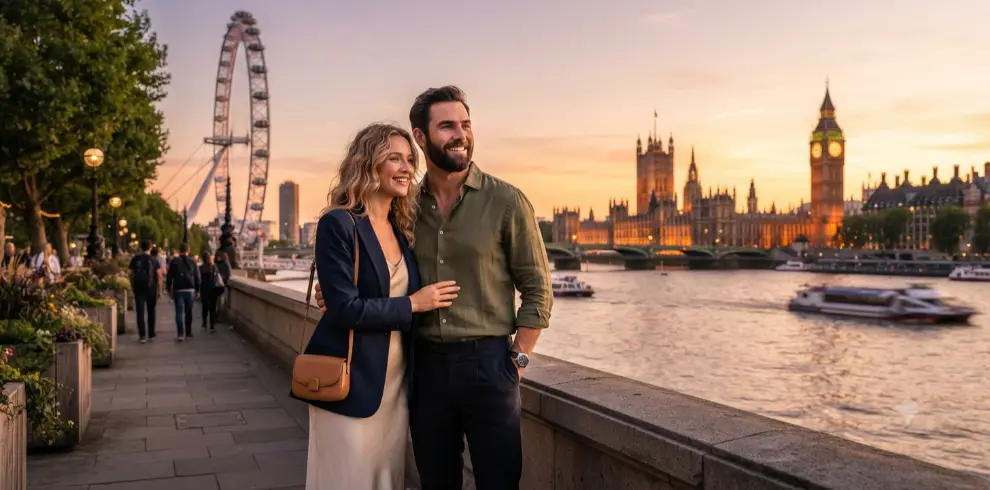 Couple London Trip Captions   