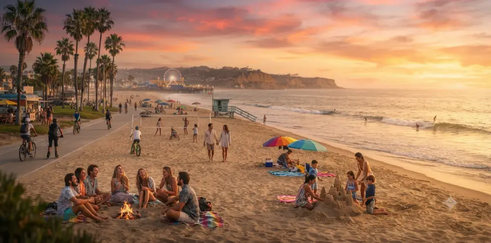 Los Angeles Beach Captions    