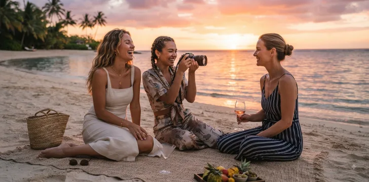 Sunset Vacation Captions       